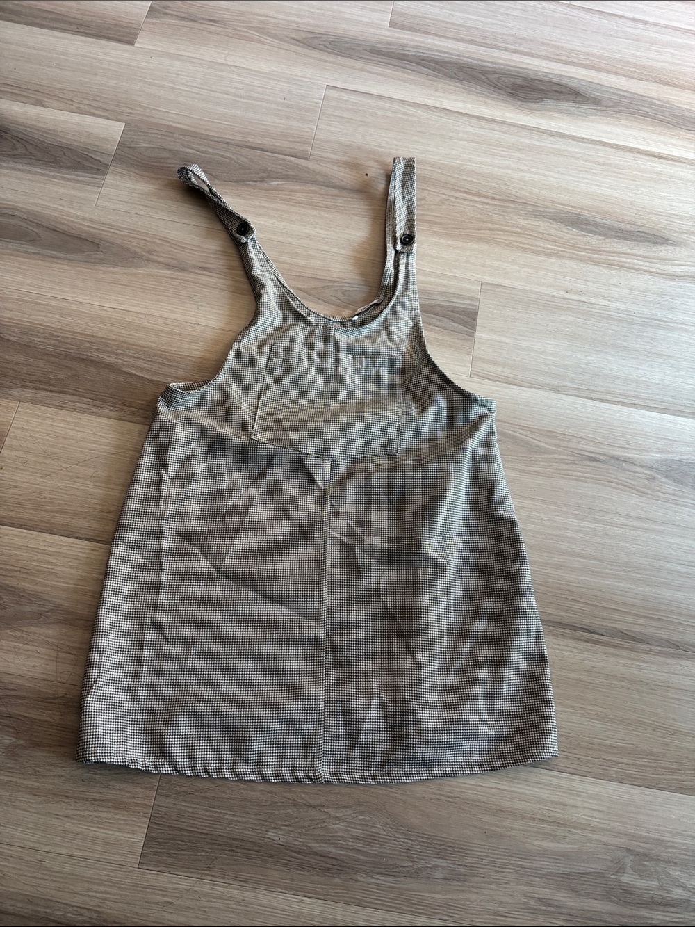 Pull&Bear Beige Houndstooth Pinafore Tunic